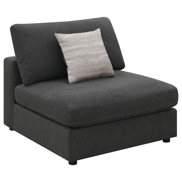 This modern coffee table showcases a sleek round design with a black tempered glass top, offering durability and style. The metal tulip base features a black powder-coated finish, creating a seamless and contemporary aesthetic. Perfect for living room set
