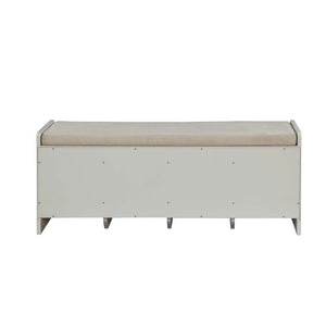  offers a soft and luxe seating option or accent piece for any environment. It also features 4 drawers for storage. This attractive bench will be the ideal addi