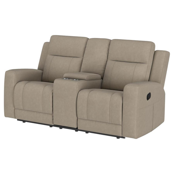 Brentwood - Upholstered Motion Reclining Loveseat - Taupe