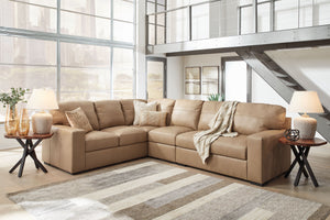Bandon - Toffee - 3-Piece Sectional With Raf Loveseat