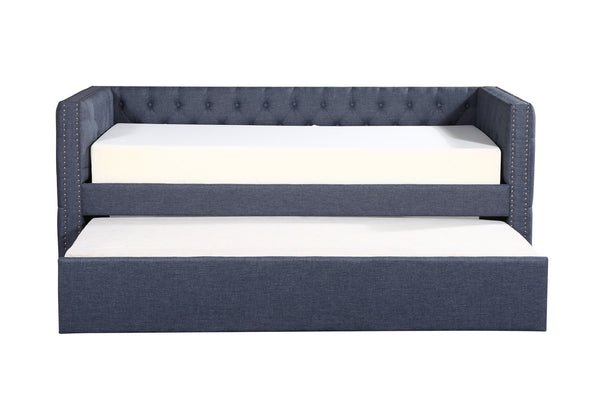  this stunning piece features deep tufting and refined nailhead trim for a timeless tou