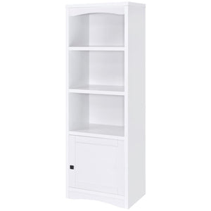Laughlin - 3-Shelf Engineered Wood Media Tower - White