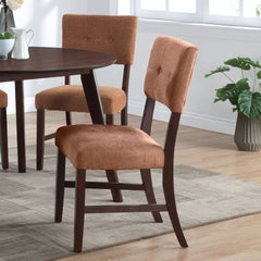 The Tioga Dining Chairs, available in sets of two, bring durable craftsmanship and modern style to your dining space. Each chair is constructed from solid Rubberwood and reinforced with base stretchers, ensuring strong and stable support. With clean lines