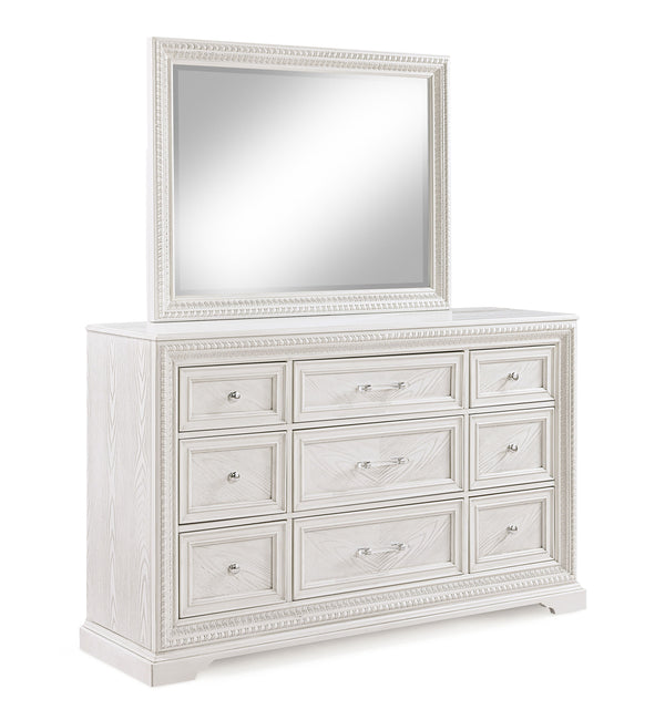 Alexandria - Queen 5 Piece Panel Bedroom Set - White
