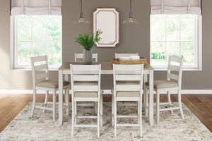 simply striking table doubles the charm with a brown plank effect top