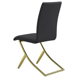 Carmelia - Upholstered Dining Side Chairs (Set of 4) - Black