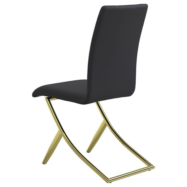 Carmelia - Upholstered Dining Side Chairs (Set of 4) - Black