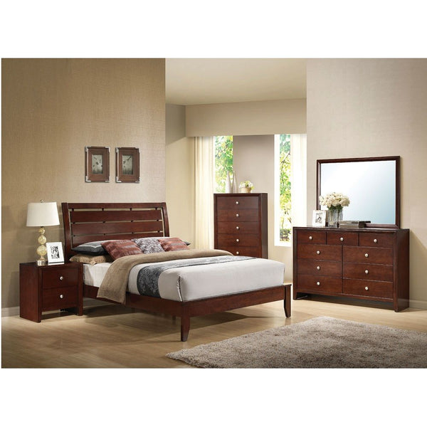 Ilana - Nightstand - Brown Cherry