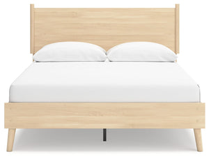Cabinella - Tan - Queen Platform Panel Bed
