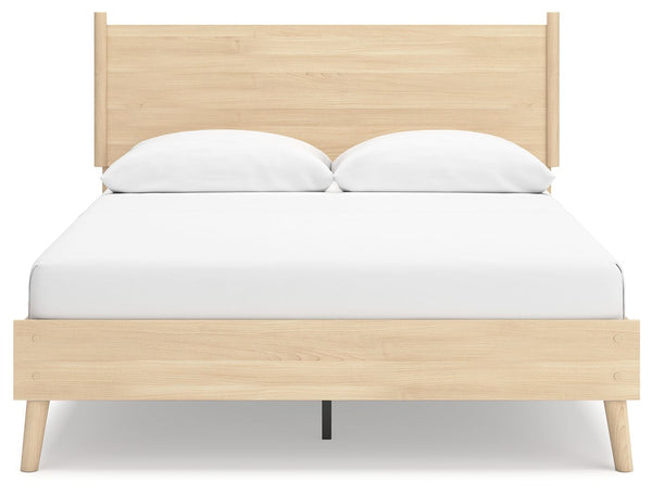 Cabinella - Tan - Queen Platform Panel Bed