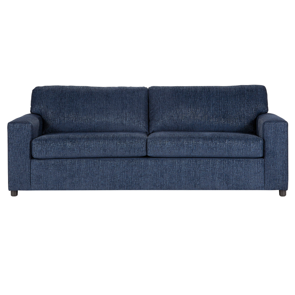 Introducing the Kylo 2 Piece Sofa and Cuddle Chair Set, a versatile and cozy addition to any living space. Crafted with 100% polyester blue easy-care fabric, this transitional set is at home in any dÃ©cor. Both pieces feature square arms and attached pill