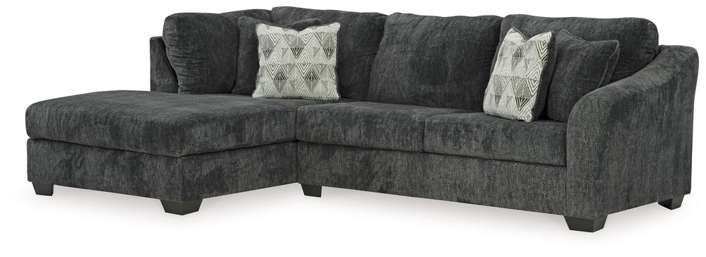 Bring fashionable function to the forefront with this sleeper sectional with chaise. A transitional arm design adds flair to the frame, incorporating subtle visual interest into the otherwise clean-lined silhouette. Dress it up or down. In a richly versat