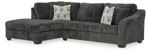 Bring fashionable function to the forefront with this sleeper sectional with chaise. A transitional arm design adds flair to the frame, incorporating subtle visual interest into the otherwise clean-lined silhouette. Dress it up or down. In a richly versat