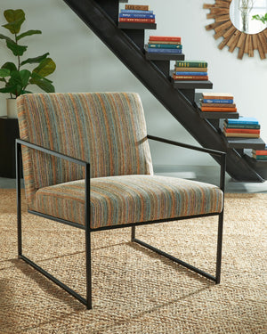Aniak - Blue / Brown / Beige - Accent Chair