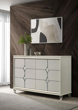  a masterpiece of modern design and practical elegance. The pearl white finish