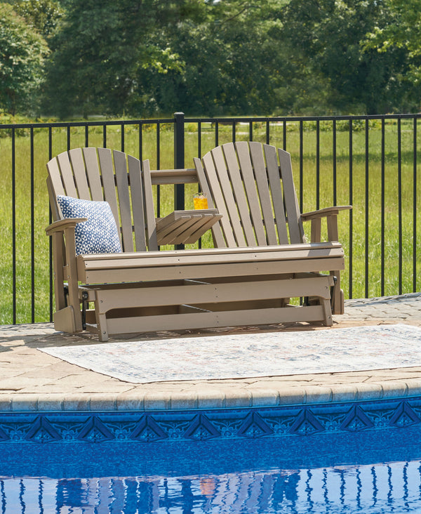 Hyland Wave - Driftwood - Glider Loveseat