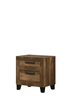 Create a cozy environment with the Morales storage bed. The neutral rustic brown finish creates an inviting atmosphere, perfect for creating your ideal color scheme with linens and throw pillows. The footboard has two convenient drawers to maximize the sp