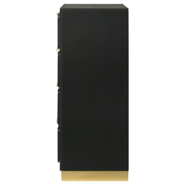 Caraway - 4-Drawer Bedroom Chest - Black