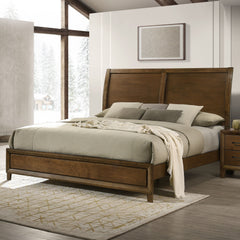 The Ballard Bed in Walnut Brown effortlessly blends classic elegance with modern durability. Expertly crafted from solid Rubberwood, premium engineered woods, and genuine Okume veneers, this bed is built to last while showcasing the timeless beauty of nat