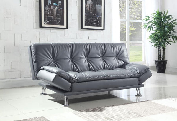 Dilleston - Upholstered Tufted Convertible Sofa Bed - Gray