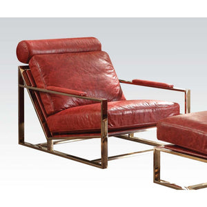  this chair offers luxury and longevity. A rolled top cushion provides ample neck support