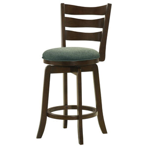 Murphy - Wood Counter Height Swivel Bar Chair - Hunter Green