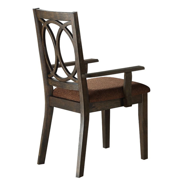 Update your space with the stylish Jameson dining room collection. This formal group combines the look of rich espresso with the understated styling of traditional design. Brown undertones play to the look of the rectangular dining table with removable le