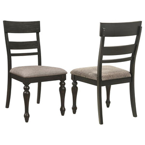 This set of two dining side chairs defines the classic traditional aesthetic with an extra dose of bold, opening up multiple options for assembling a dining space youâ€™ll come to love. Asian hardwood and wood products construction is sturdy and stable, r
