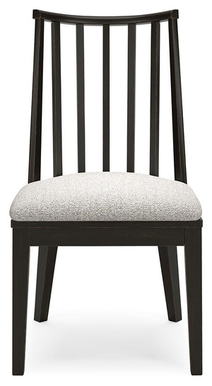 Galliden - Black - Dining Upholstered Side Chair (Set of 2)
