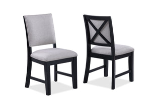 Harriet - 5 Piece Dining Room Set - Charcoal / Gray