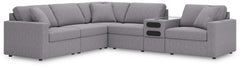 Looking cool and contemporary is great. But when it comes down to it, youâ€™re all about low-maintenance lounging. With the performance fabric on this sectional, cleaning spills is a breeze. Its customizable modular design caters to your ever-changing nee