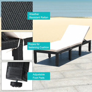Durable hand-woven black PE rattan and steel frame for long time using<br>8 sturdy legs offer extra support and stability for you<br>Soft and thick cushion for comfortable seating<br>Cushion with navy and off white cushion cover<br>The cover of the cushio