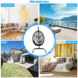 Rugged frame ensure the stability<br>Combined with non-slip pads for increased stability<br>Comfortable pillow and cushion are included for enhanced comfort<br>Safety hook and hanging chain provide better balance<br>Widely used indoor or outdoor<br>Relax 