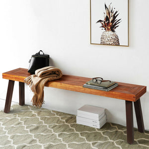 Â Solid acacia wood for durability and long service life<br>Â Solid and thick steel legs provide stability and avoid shaking<br>Â Stable base with adjustable foot pads ensures security and high load-bearing of 700 lbs<br>Â Well match with table and other 
