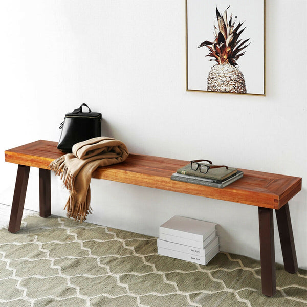 Â Solid acacia wood for durability and long service life<br>Â Solid and thick steel legs provide stability and avoid shaking<br>Â Stable base with adjustable foot pads ensures security and high load-bearing of 700 lbs<br>Â Well match with table and other 