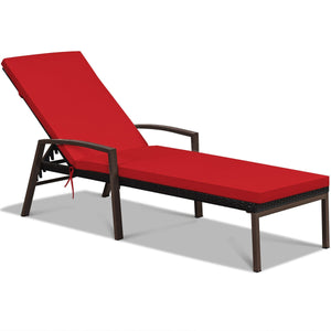 Sturdy steel construction for sturdiness and long lifespan<br>Durable and weather-resistant rattan is suitable for outdoor use<br>Backrest with 5 adjustable positions for an optimal experience<br>Handles on both sides offer extra support to your arms<br>M