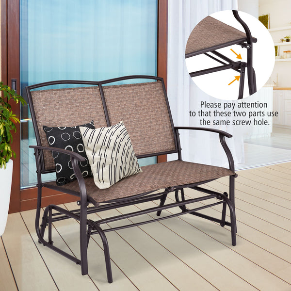 Don't place it outside in rainy days <br>Simple  Functional And Stylish <br>Sturdy  Firm And Durable to keep a long time use <br>Comfortably Seats For Two People <br>Offers Comfortable And Relaxation <br>Suitable For Both Indoor And Outdoor <br>4 Fixed Ch