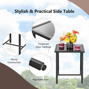 Made of high quality PE rattan and rustproof steel frame  this patio furniture set ensures long-lasting use and requires simple maintenance. Â  Comes with a breathable seat cushion with straps  you can fix or remove it easily. It is worth mentioning that 