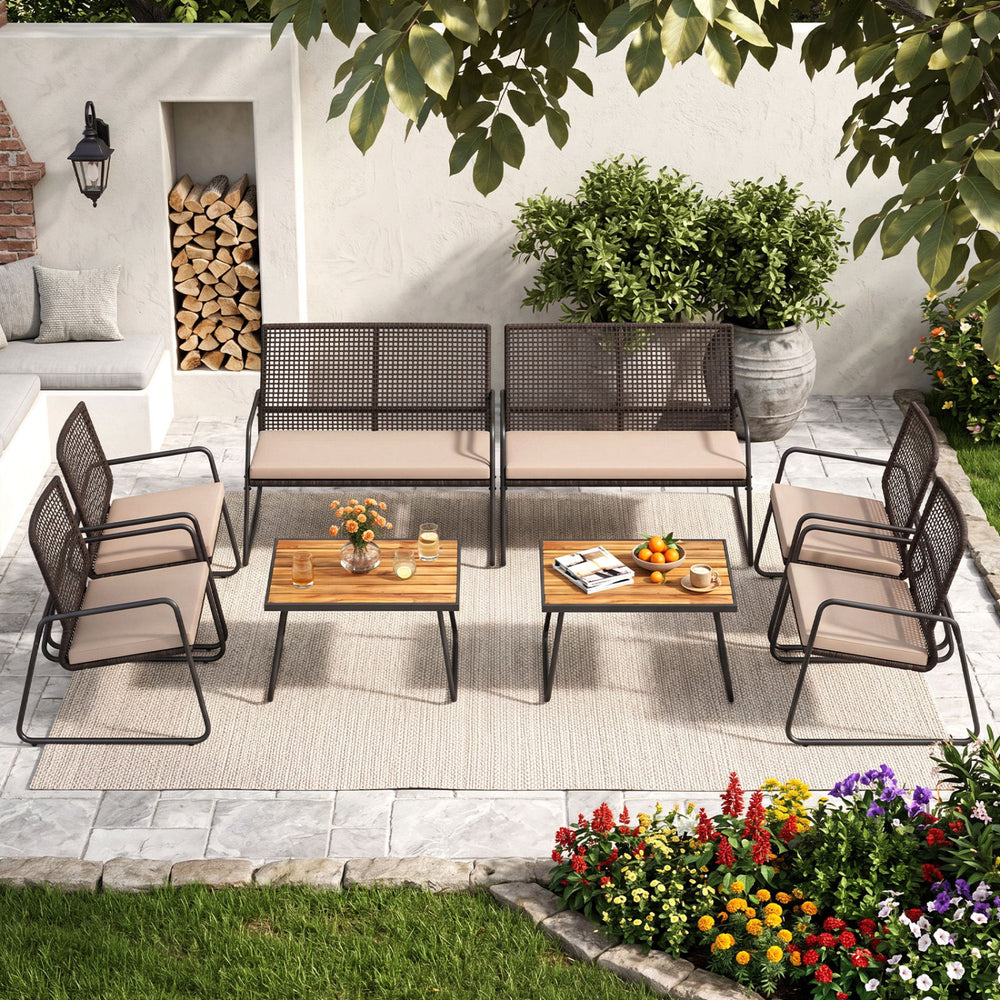 Hand-woven and sun-proof PE rattan for lasting outdoor longevity<br>Unmatched coolness with breathable design<br>105Â° angled seat for proper back support<br>Incredible seating comfort with soft sponge<br>The washable cushion cover ensures effortless main