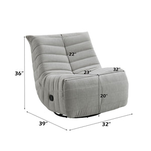 Talmon - Recliner With Swivel - Oyster
