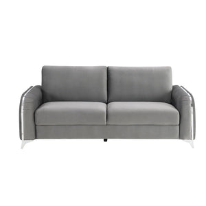 Wenona - Sofa - Gray Velvet