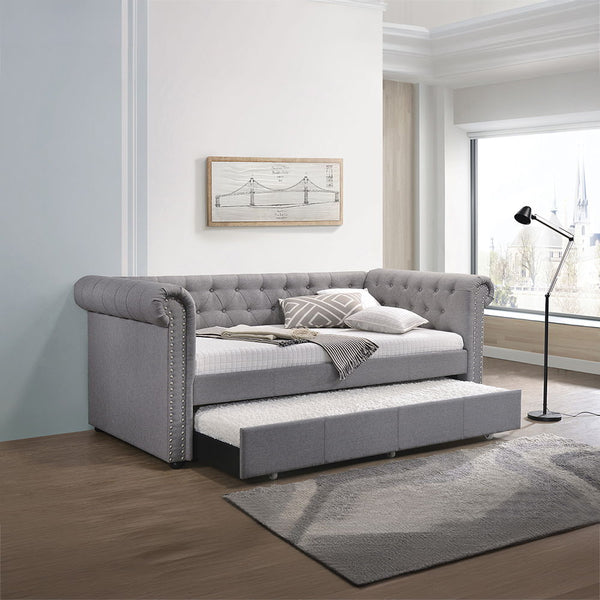 Justice - Daybed - Smoke Gray Fabric