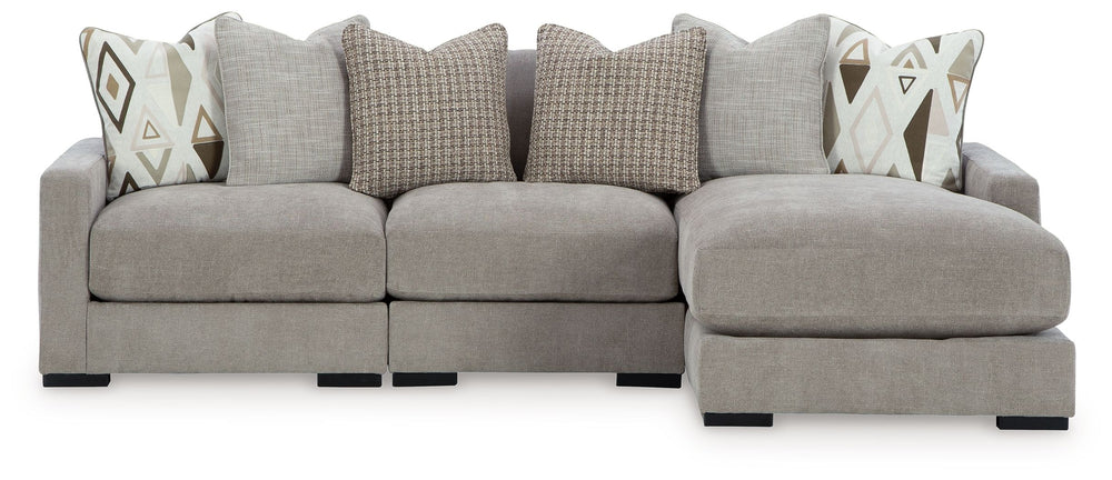 Customizable, contemporary comfort. This modular sofa sectional with chaise changes as your living room needs do. You can stage and rearrange the pieces as you please, whether itâ€™s for family TV time, hosting guests or a simple style refresh. Adding to 