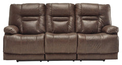 Big and bold, this power reclining sofa with Easy Viewâ„¢ power adjustable headrests delivers comfort at the touch of a button. Easily position the recliner, its headrest and the lumbar support to your liking for maximum comfort. Plus, with the convenient