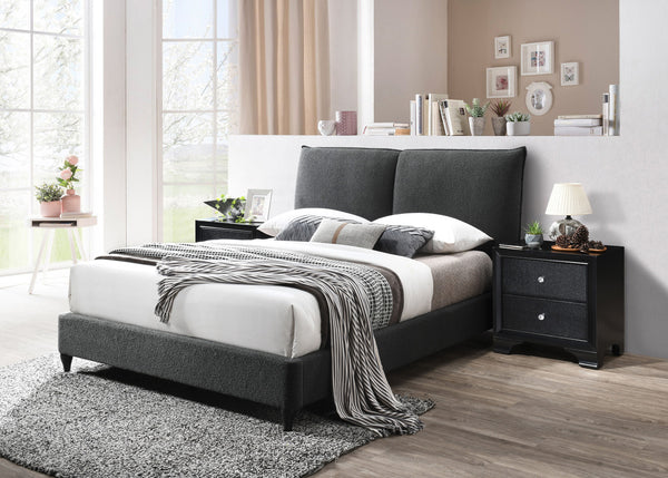 Jenn - King Bed - Charcoal