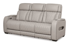 Ready to take your reclining experience to the next level? Then sit up and take notice. With this power reclining sofa, ultimate relaxation is at your fingertips. Experience the pure bliss of an air massage system and heated seats at the touch of a button