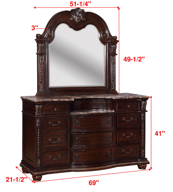 Stanley - Queen 4 Piece Bedroom Set - Cherry