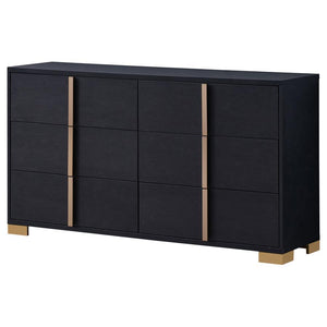 Marceline - 6-Drawer Dresser - Black