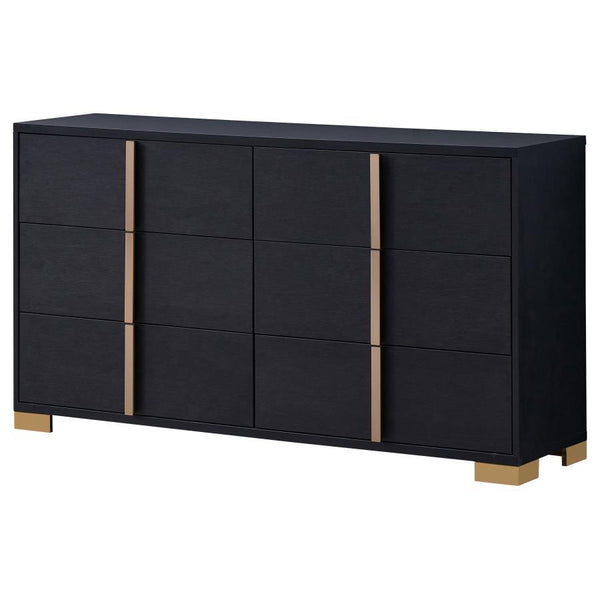 Marceline - 6-Drawer Dresser - Black