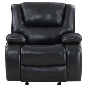 Camila - Upholstered Glider Recliner Chair - Black